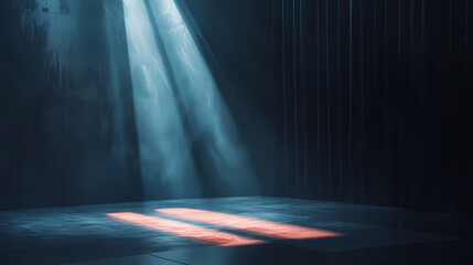 Wall Mural - stage with spotlight