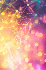 Poster - Vertical Modern Abstract Background for Digital, Network, Connection, Communication, Technology.