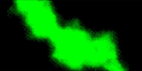 Naklejka na meble Colorful halftone textured posters collection with grunge brush strokes. Noise destroyed halftone pattern with smears and scratches.