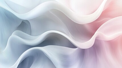 Poster - Subtle waves in soft hues create a fluid and abstract seamless background for elegant design projects.