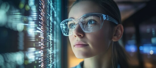 Female engineer engaged in brainstorming session.
