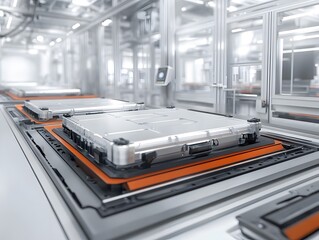 Aufkleber - Modern Factory Process with Advanced Machinery