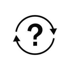 Poster - Ask and answer faq question concept icon