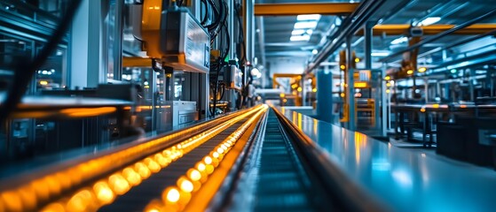 Aufkleber - Industrial Process in a Modern Factory Environment