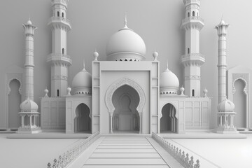 Islamic mosque background for Ramadan social media posts. Muslim Holy Month.