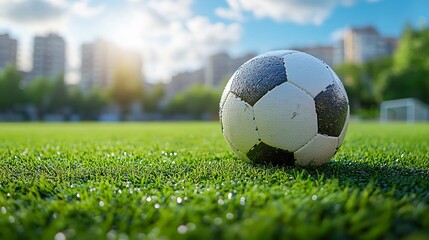 soccer ball on grass