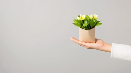 Wall Mural - plant in hand