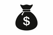 © Trendy CraftSVG  - Money Bag Silhouette Vector, Money Bag Clipart, Money bag icon