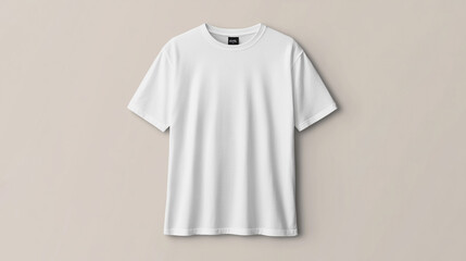 Poster - White T Shirt Mockup   Blank Apparel Template for Design and Branding