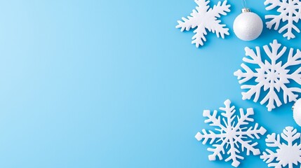 This flat style snowfall repeating texture can be used for Christmas greeting cards or banners.