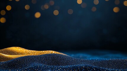Wall Mural - christmas background. powder dust light and bokeh. fine, shiny dust particles fall slightly. fantast
