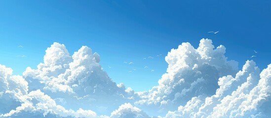 Aufkleber - Light White Clouds On Blue Sky