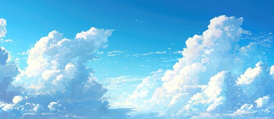 Aufkleber - Light White Clouds On Blue Sky