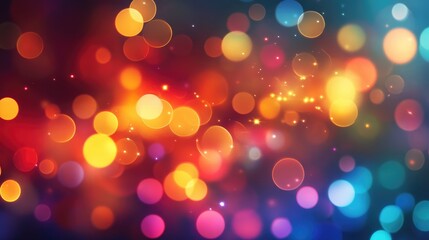 Aufkleber - Abstract holiday background featuring bokeh lights in a festive design
