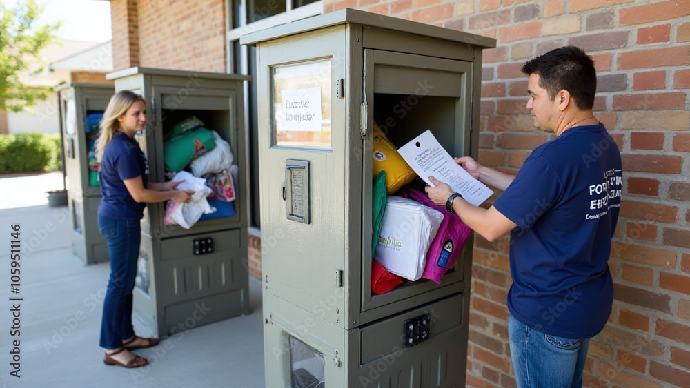 Donate items to a local volunteer group at their regularly placed ...
