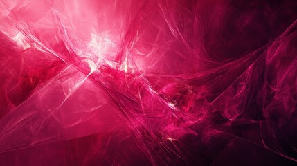 Poster - Vibrant abstract patterns in fiery pink shades an exploration of light and color dynamics