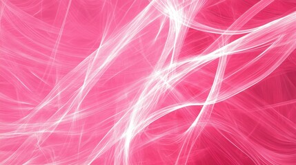 Poster - Dynamic pink abstract lines a visual symphony of light and motion in a vibrant color palette