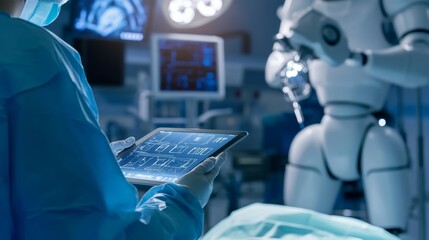Poster - the future of medicine robotic assistance in surgical procedures enhancing precision and efficiency