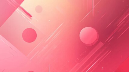 Poster - Dynamic abstract composition with geometric shapes and vibrant hues in a modern design aesthetic