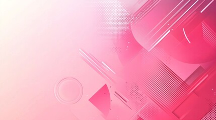 Poster - Dynamic abstract background in shades of pink featuring geometric shapes and patterns for modern design applications