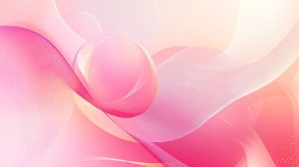 Poster - Abstract pink wave patterns a study in fluid design and digital aesthetics
