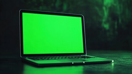 Poster - Laptop with Green Screen
