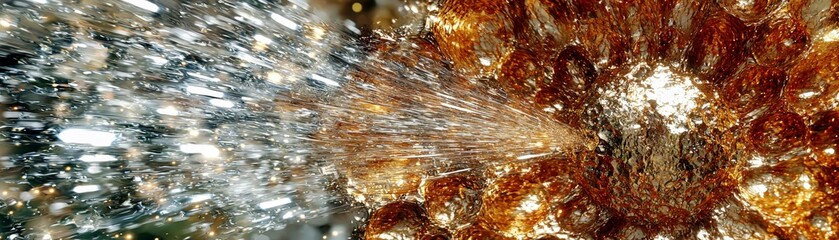 Poster - Colossal Digital Painting of Abstract Water Splashes
