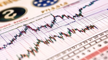Poster - Financial Market Analysis with Trend Graphs and Data