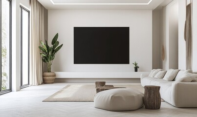 Wall Mural - super wide sigange mockup