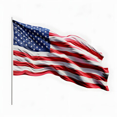 american wave flag highlighted by white, cinematic, png