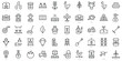 © Pixset Pro - Set of thin line agriculture Icons. Vector illustration