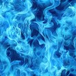 © Ricky - Blue Fire Flames Smoke Clouds Seamless Pattern Texture