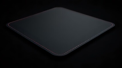 Wall Mural - Gaming Mouse Pad on Black Background