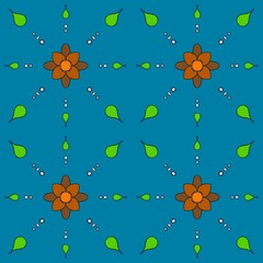 the imaginative fabric pattern or seamless pattern