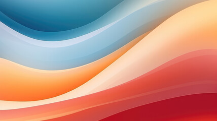 Fototapete - simple minimalist retro color trendy background and abstract colorful wallpaper. artistic digital art geometric line stripe and wave, element and design material.  logy. high quality photo