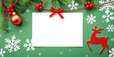 A festive set of Christmas party invitation cards with various designs such as snowflakes, reindeer, and holly, holiday, reindeer