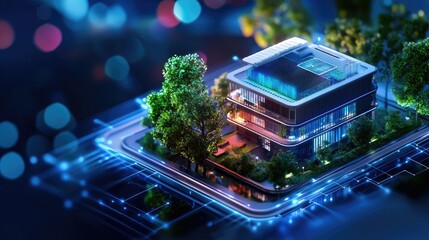 Poster - Digital blueprint of a sustainable smart building with energy efficiency technology