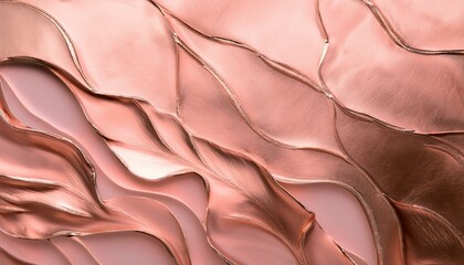 Wall Mural - Abstract rose gold background with flowing lines, perfect for your next design project.