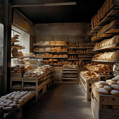 Panaderia almacenando variedad de productos