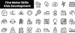 © Purlo Hop - Set of outline fine motor skills kids development icons