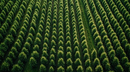 Poster - Straight rows of vibrant vegetables flourish in the garden under bright sunlight, reflecting a successful growing season and careful planning. Generative AI