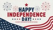 © lisa - Happy Independence Day Celebration with Fireworks and American Flag