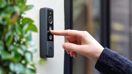 Poster - exploring the convenience of smart doorbells a modern touch to home security with easy access contro