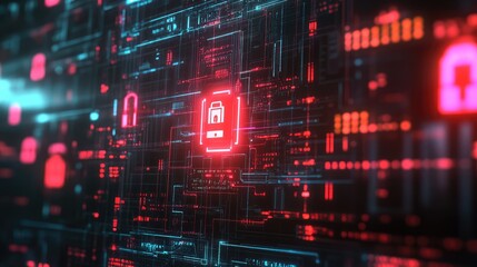 Exploring the intersection of technology and security in a digital landscape a visual representation of cybersecurity measures and data protection