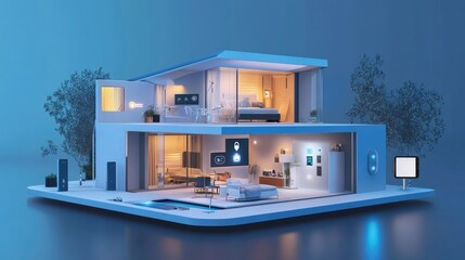 Poster - Innovative smart home design a modern approach to sustainable living and technology integration