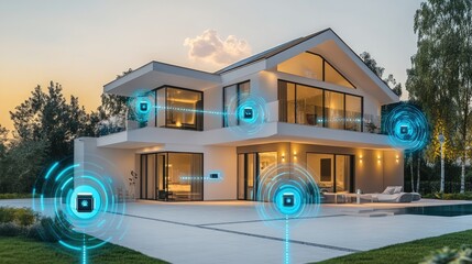 Poster - exploring the future of smart homes integrating technology for enhanced living spaces