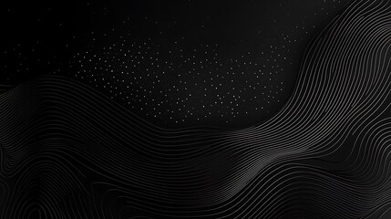 Poster - abstract dark background with flowing lines and subtle texture.