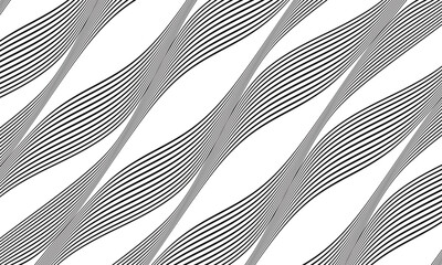 Poster - abstract diagonal black wave line pattern suitable for banner, poster.
