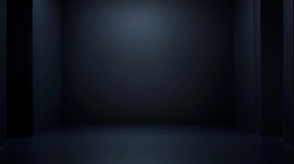 Poster - Dark room with a light source in the center, creating a dramatic effect.