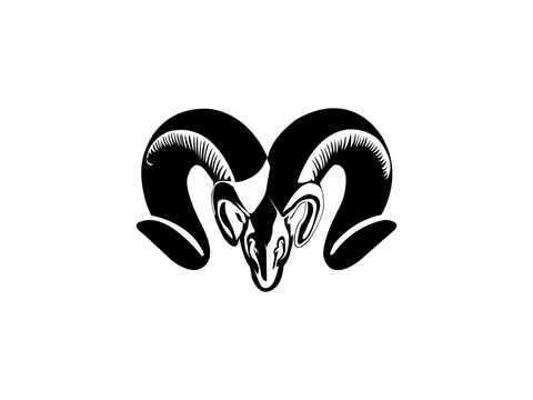 New Style Ram Logo Vector Art